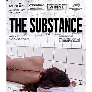 $14.49* | The Substance (4K Ultra HD + Blu-ray) at Amazon