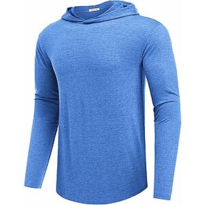 PINSPARK Men's Lightweight Athletic Long Sleeve Pullover Hoodie (Various Colors) $9 + Free Shipping w/ Prime or on $35+
