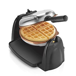 $64.45: Hamilton Beach Belgian Waffle Maker, Removable Durathon Nonstick Coated Plates, Black (26031)