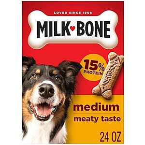 [SnS, AC] $2.10* | 24-Oz Milk-Bone Original Dog Biscuit Treats (Medium) at Amazon