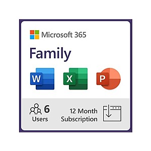 $89.99 | 12-Month Microsoft 365 Family Subscription at Woot!