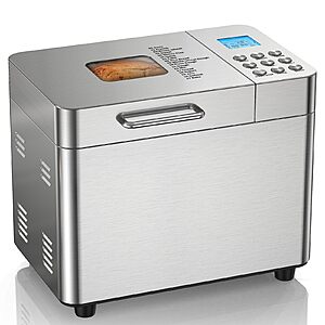 2LB Bread Maker Machine, OSIPOTO 17 in 1 Automatic Stainless Steel Bread Machine $99.97