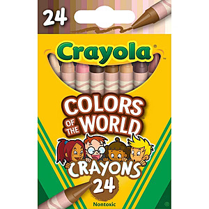 24-Count Crayola Classic Crayons (Skin Tone Colors) $0.50 + Free Store Pickup at Target or FS on $35+