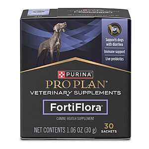 30-Count Purina Pro Plan FortiFlora Probiotic Powder for Dogs $21.69 w/ S&S + Free Shipping w/ Prime or on $35+