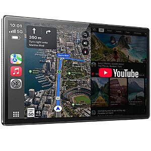 11" LAMTTO Wireless CarPlay & Android Auto Screen w/ Built-in YouTube/TikTok, Backup Camera & OTA Update $112.49 + Free Shipping