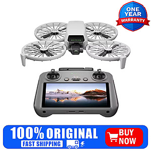 DJI Flip Drone w/RC2 Screen Controller, 4K UHD Camera, 3-Axis Gimbal, Under 249g, 31-Min Flight, free S&H $487.53