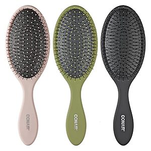 $7.99* | 3-Pk Conair Detangler Hair Brushes for Wet or Dry Hair at Amazon