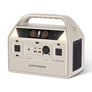 UDPOWER C600 LiFePO4 596Wh 600W Portable Power Station $145 + Free Shipping