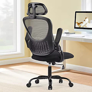 JHK Ergonomic Mesh Office Chair w/ Flip-up Arms & Adjustable Headrest; free S&H $46.77