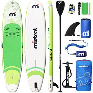 Mistral Stand Up Paddle Board, 11'6 x31''x6'' Inflatable SUP with Premium Paddleboard Accessories $95.99