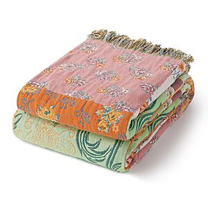 60"x80" RILIHO 100% Cotton Boho Throw Blanket $19.78 + Free Shipping w/ Prime or on $35+