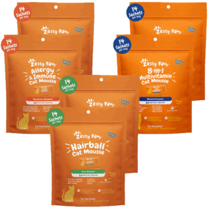 6-Pack 14-Ct Zesty Paws Mousse & Supplements for Cats (Expires 07/26, Various Options) $12 + Free Shipping