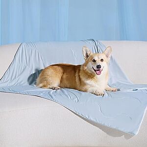 40"x50" Bedsure Cooling Pet Blanket/Mat w/ Breathable Air-Core Fill (Q-MAX >0.4, Arctic Blue) $14.99 + Free Shipping