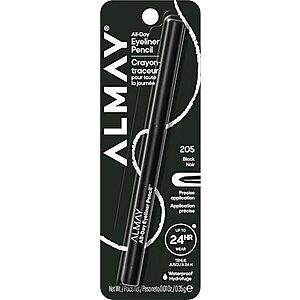 [SnS, AC] $4.40 | Almay All-Day Eyeliner Pencil, 205 Black, 0.01 oz at Amazon