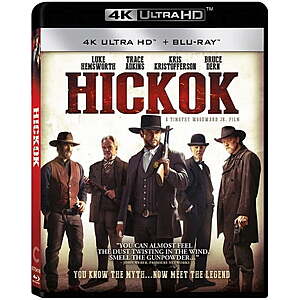Hickok (4K Ultra HD) + Blu Ray $8.65 Walmart.com