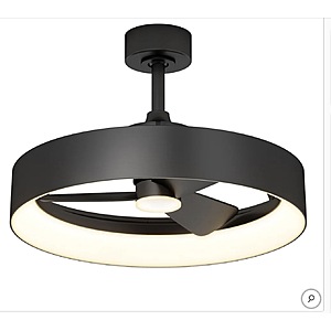 Artika Austin 23" LED Fandelier $99.99 free shipping Costco.com Matte Black or Brushed Nickel