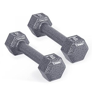 5-Lb Pair CAP Barbell Cast Iron Hex Dumbbell $10.99 + Free Shipping w/ Prime or on $35+