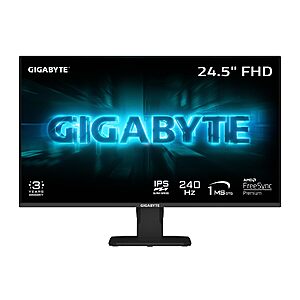 24.5" GIGABYTE 1080p 240Hz 1ms IPS Gaming Monitor $79.99 + Free Shipping