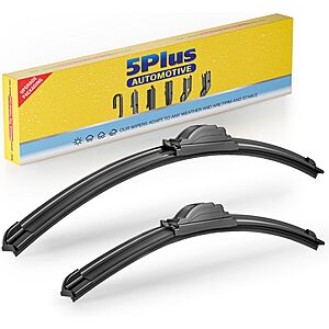 2-Pack 5 PLUS All-Season Windshield Wiper Blades $9.99 w/ S&S + Free Shipping w/ Prime or on $35+