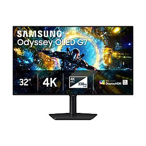 Samsung 32" Odyssey OLED G7 4K 165Hz Gaming Monitor (G73SH) $849.99 + Free Shipping
