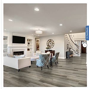 United Weavers Flooring St. Augustine 9"x 60" Waterproof Luxury Vinyl Plank - 7.5 MM Thick with 22 Mil Wear Layer, 22.39 sq.ft/ctn $49.99 Free Shipping Costco.com