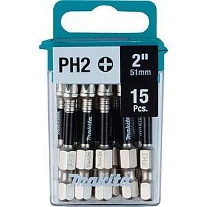 Makita E-01046 Impact XPS™ #2 Phillips 2" Power Bit, 15/pk $11.1