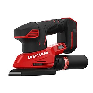 CRAFTSMAN 20V MAX Cordless Detail Sander, Tool Only (CMCW221B), Red $59