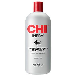 CHI Infra Thermal Protective Treatment, Hair Serum For Protecting Color & Adding Superior Shine & Softness, Hydrating Formula, Sulfate-free, 32 Oz $16.99