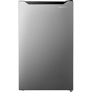 Insignia™ - 4.4 Cu. Ft. Mini Fridge with Door Storage and ENERGY STAR Certification - Stainless SteeL $139.99 Bestbuy.com
