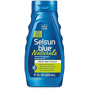 11-Oz Selsun Blue Naturals Itchy Dry Scalp Antidandruff Shampoo w/ Vitamins B3 & E $5.14 w/ S&S + Free Shipping