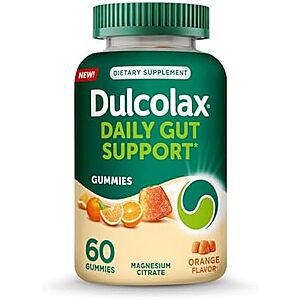 [SnS, AC] $7.70 | 60-Count Dulcolax Daily Gut Support Gummies (Orange) at Amazon