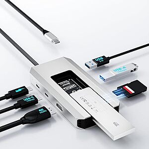 $18.99* | WAVLINK 8-in-1 10Gbs USB-C Hub w/ M.2 NVMe/SATA SSD Enclosure at Amazon