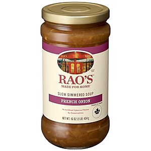 [SnS, AC] $3.97* | 16-oz Rao's Made for Home French Onion Soup at Amazon