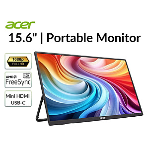 15.6" Acer 1920x1080 60Hz Portable Monitor (Refurbished) $46.49 + Free Shipping