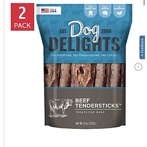 Dog Delights Beef Tendersticks, 21 oz, 2-pack $29.99 Costco.com