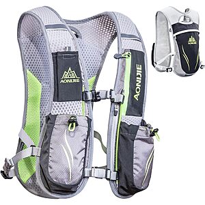 5.5L Hydration Pack Running Vest w/ Adjustable Straps (Black & Grey) $14.99 + Free Shipping w/ Prime or on $35+