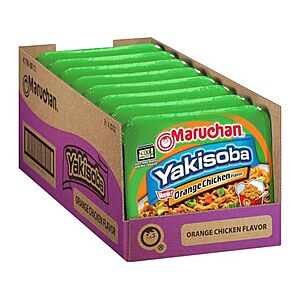[SnS, AC] $7.52 | 8-Pk 4.23-Oz Maruchan Yakisoba Instant Ramen Noodles (Orange Chicken) at Amazon