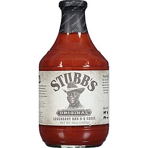 [S&S]36 oz Stubb's Original BBQ Sauce $5.01 + Free S&H w/ Prime or $35+