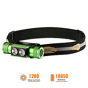 Sofirn H25A Rechargeable Headlamp Flashlight; 1200 lumens; [clearance sale w/free shipping] $10.99