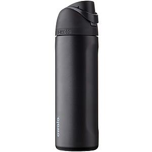 24-Oz Owala FreeSip Stainless Steel Water Bottle (Very Very Dark) $22.99 + Free Shipping w/ Prime or on $35+