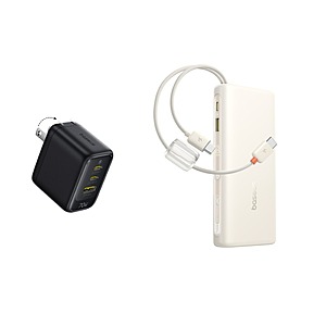 Baseus 100W Laptop Power Bank 20000mAh w/  Built in Cable + 70W USB C Charger Block $57 + FS