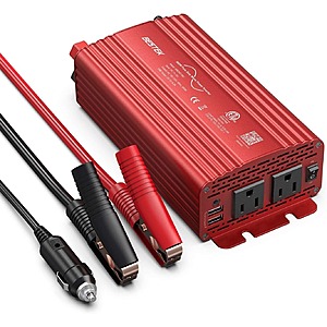 BESTEK 500W Pure Sine Wave Power Inverter DC 12V to AC(2 Outlets) 110V Car Charger Plug Inverter Adapter Converter with 4.2A Dual USB $40.94 + Free Shipping