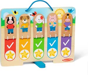 Melissa & Doug My Daily Routines Chart Wooden Habit Tracker $6 + Free Shipping w/ Prime or on $35+