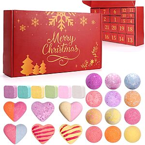Atonofun 24-Day Bath Bomb Advent Calendar $12.99 + Free Shipping w/ Prime or on $35+