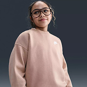 Nike Girls' Fleece Oversized Sweatshirt (Hemp/White) $13.98 & More + Free Shipping on $49