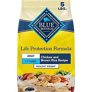 [SnS, AC] $6* | 5-Lb Blue Buffalo Life Protection Formula Adult Dry Dog Food at Amazon