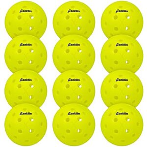 $11.99 | 12-Count Franklin Sports X-40 Outdoor Pickleballs at Amazon