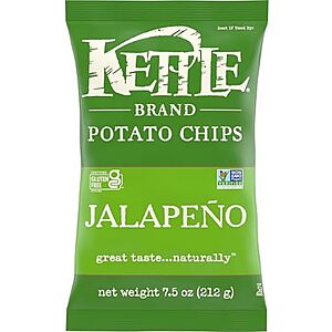 Select Accounts: 7.5-Ounce Kettle Brand Jalapeno Kettle Potato Chips $1.94+ Free Shipping w/ Prime or on $35+