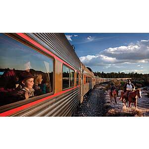 Grand Canyon Railway & Hotel 50% Off Adult Train Fare, Meals, Overnight Stays & More - Stay Through September 3, 2026