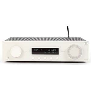 Super compact JBL 5.2-channel home theater receiver (white or black) $350